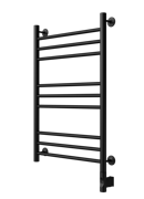 Полотенцесушитель Электрический ArtofSpace ARTICO LINE без полки 400 x 800 RAL9005, левое, с элементом для скрытой проводки