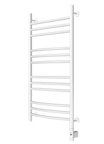 Полотенцесушитель Электрический ArtofSpace CORINT без полки 400 x 1000 RAL9016, левое, с проводом с вилкой